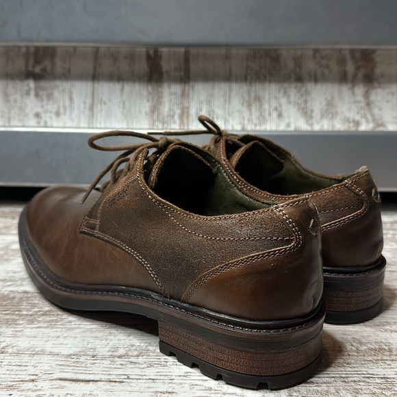 JOSEF SEIBEL MEN’S OSCAR 05-CASTAGNE Size 10/EU 43 Brown Leather Lace Up Oxfords - Picture 7 of 11